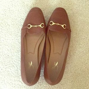 Brown loafers